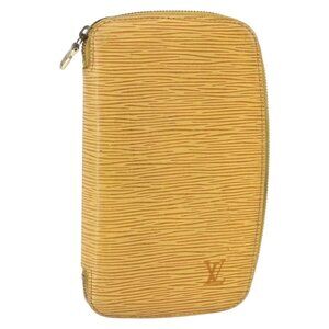 LOUIS VUITTON Epi Agenda Geot Travel Case Yellow